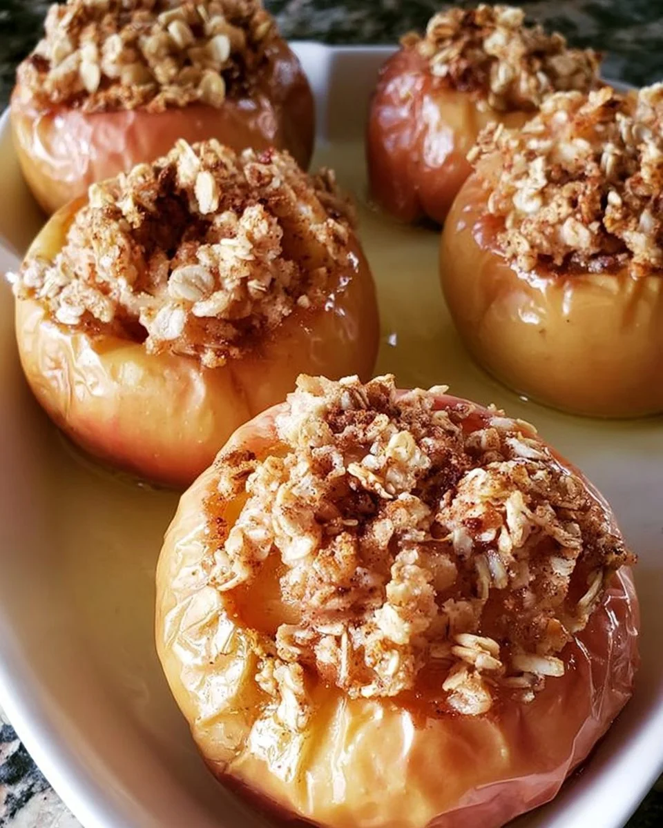 Baked Apples with Oat Topping