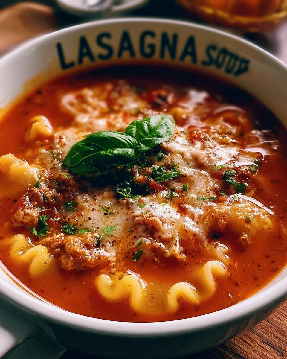 Cozy Lasagna Soup