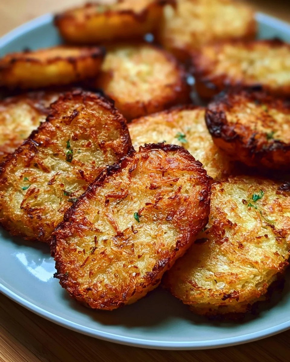 Crispy Garlic Parmesan Hash Browns
