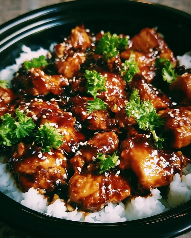 Delicious easy teriyaki chicken served with vegetables on a plate