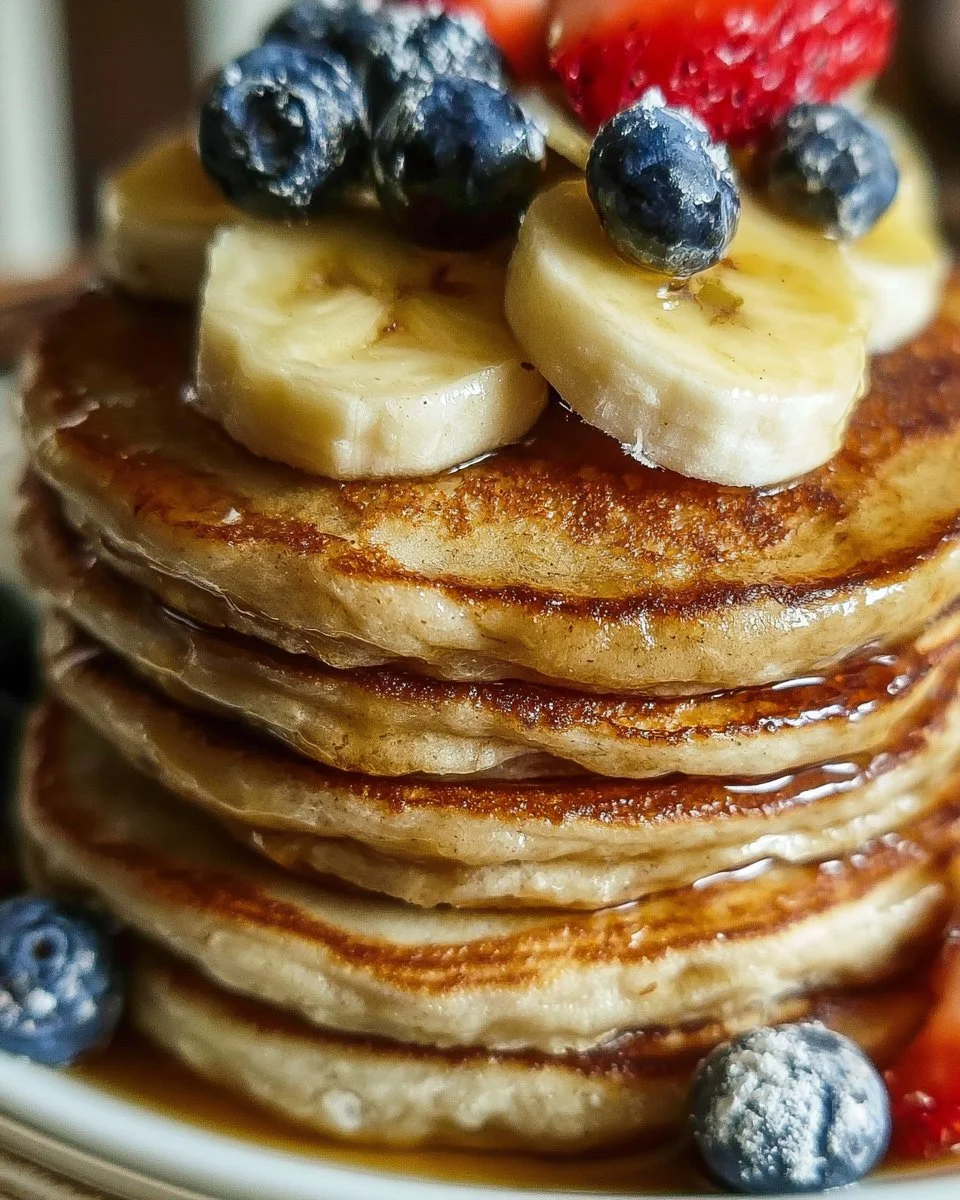 Fluffy Banana Pancakes
