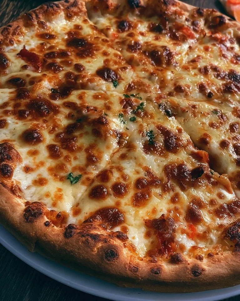 Delicious homemade pizza with fresh toppings and melted cheese
