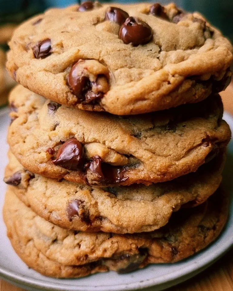 Delicious chewy chocolate chip cookies fresh out of the oven