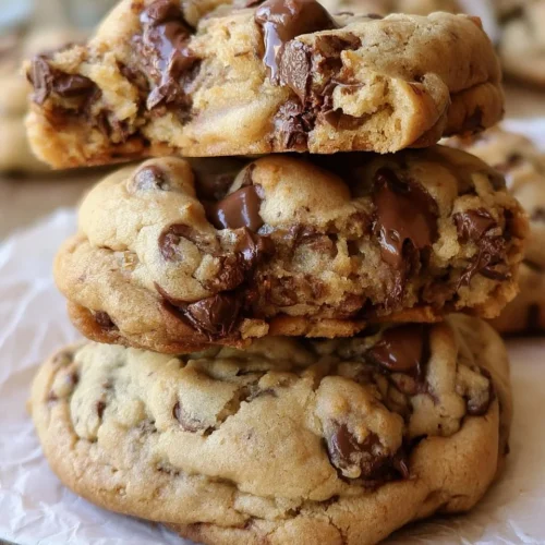 Delicious chocolate chip cookies on a cooling rack ready to eat