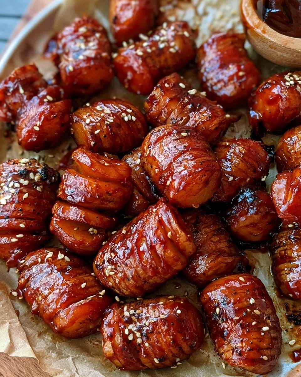 Maple BBQ Hasselback Bites Recipe