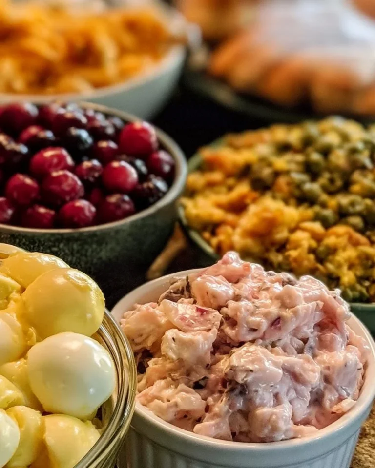 Southern Thanksgiving menu with delicious appetizers and side dishes.
