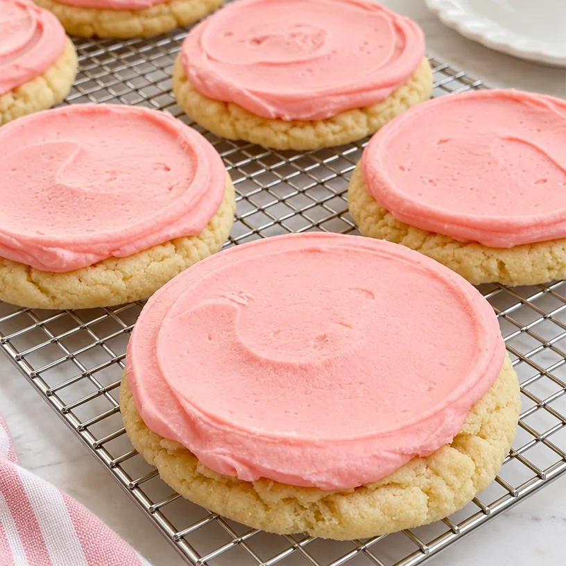Best-Ever Crumbl Pink Sugar Cookie Recipe - Easy & Delicious