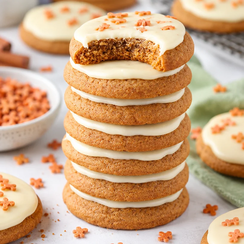 Best-Ever Gingerbread Cookies with Eggnog Icing