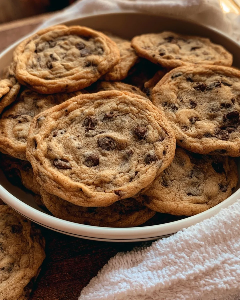 Chewy Rippled Chocolate Chip Cookies Recipe