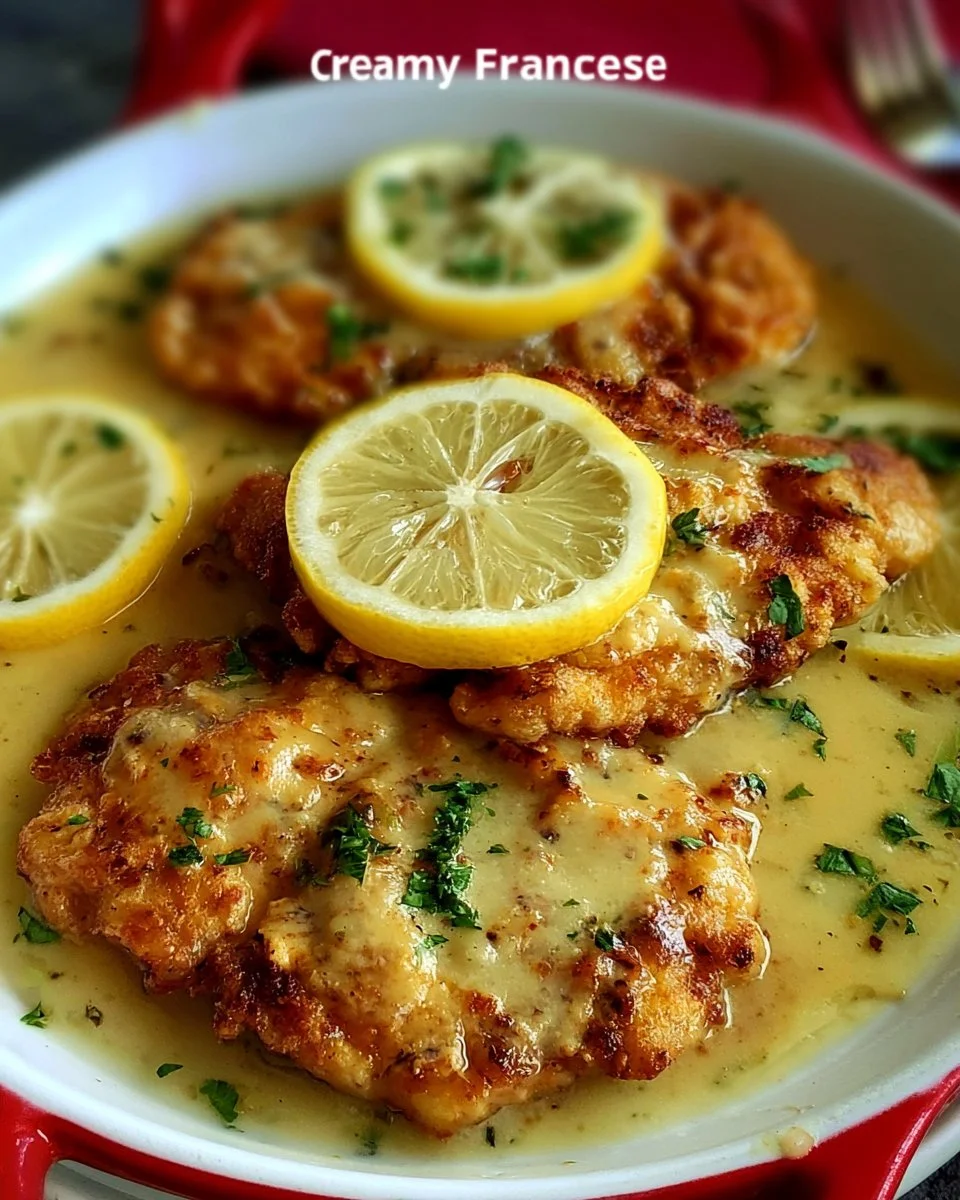 Creamy Chicken Francese Recipe