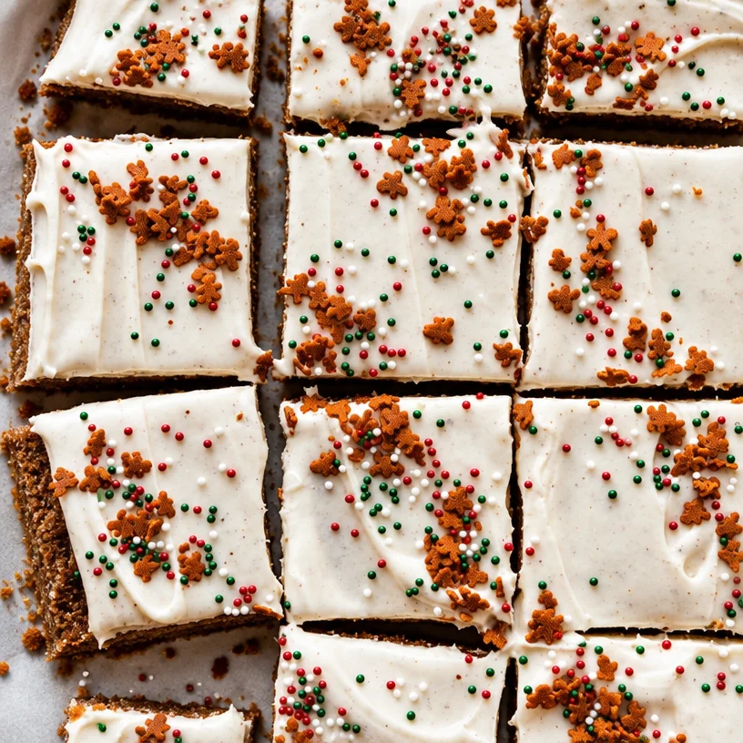 Easy Gingerbread Cookie Bars Recipe
