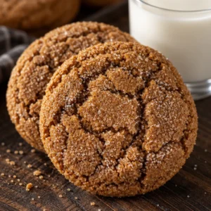Easy gingerdoodle cookies fresh out of the oven with cinnamon sugar topping.