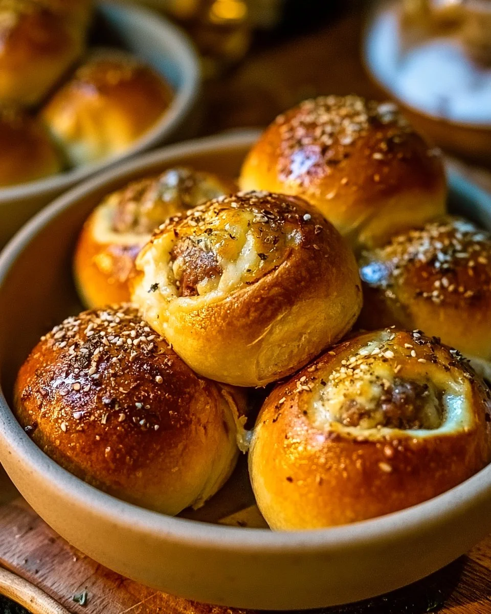 Garlic-Parmesan Cheeseburger Bites